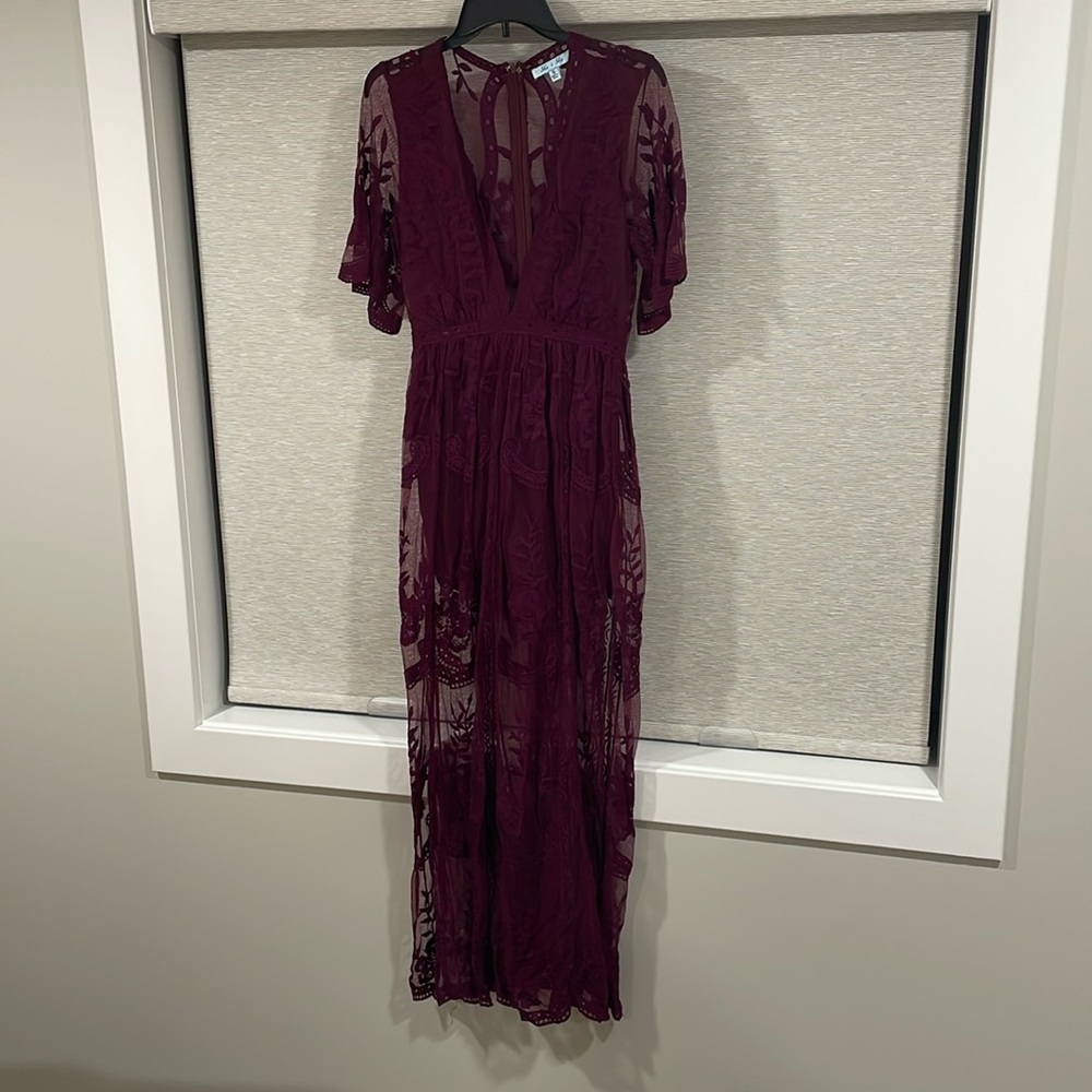 Long Maroon Dress